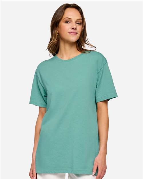 LAT 6901 Unisex Fine Jersey Tee - Vintage Saltwater - model front