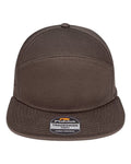 Pukka 7001P Tradesman Hybrid Six-Panel Cap - Brown - front