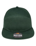 Pukka 7001P Tradesman Hybrid Six-Panel Cap - Forest Green - front