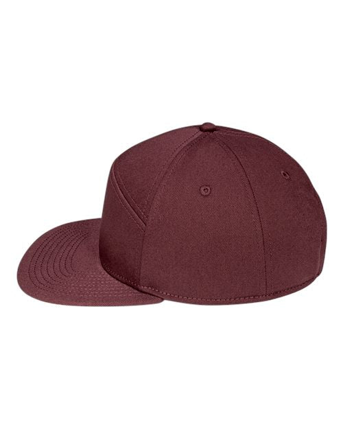 Pukka 7001P Tradesman Hybrid Six-Panel Cap - Maroon - side