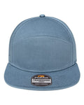 Pukka 7001P Tradesman Hybrid Six-Panel Cap - Shale Blue - front
