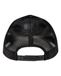 Pukka 6101M Charter Six-Panel Cap - Black - back