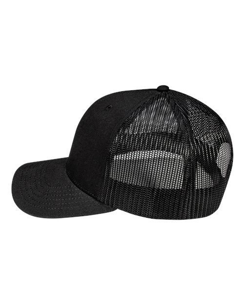 Pukka 6101M Charter Six-Panel Cap - Black - side