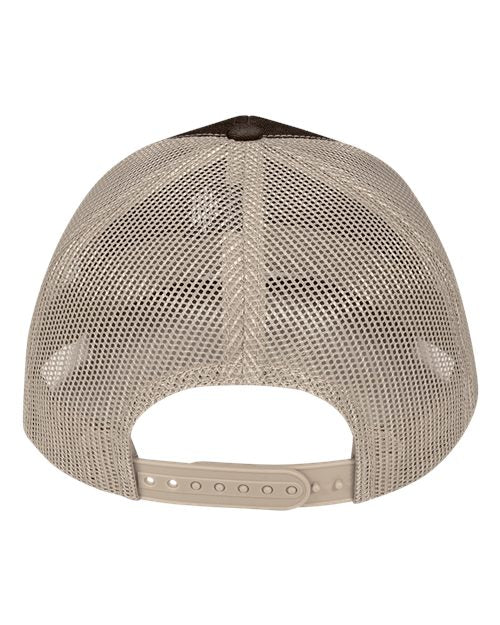 Pukka 6101M Charter Six-Panel Cap - Brown/ Khaki - back