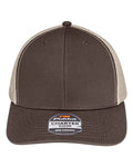 Pukka 6101M Charter Six-Panel Cap - Brown/ Khaki - front