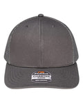 Pukka 6101M Charter Six-Panel Cap - Charcoal - front
