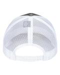 Pukka 6101M Charter Six-Panel Cap - Charcoal/ White - back