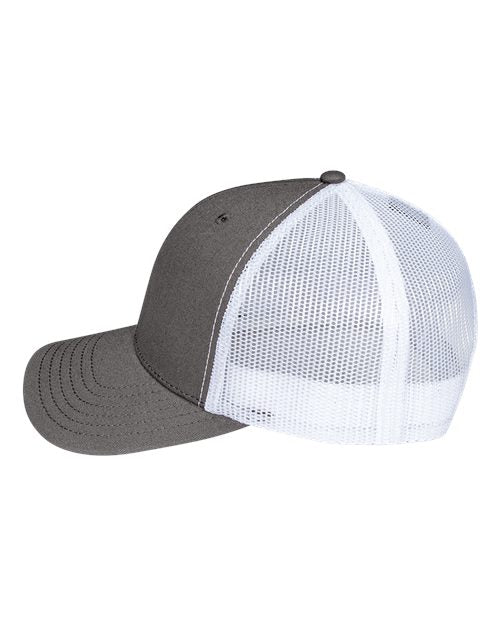Pukka 6101M Charter Six-Panel Cap - Charcoal/ White - side