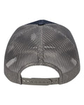 Pukka 6101M Charter Six-Panel Cap - Navy/ Charcoal - back