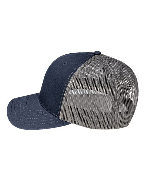 Pukka 6101M Charter Six-Panel Cap - Navy/ Charcoal - side
