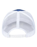 Pukka 6101M Charter Six-Panel Cap - Royal/ White - back
