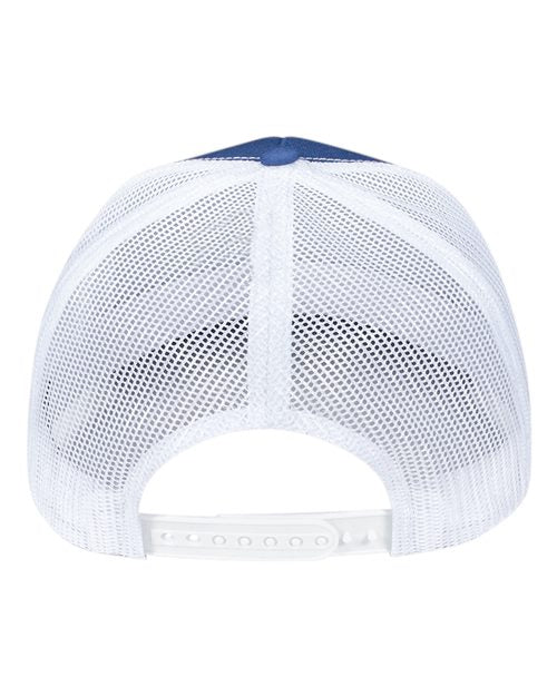 Pukka 6101M Charter Six-Panel Cap - Royal/ White - back