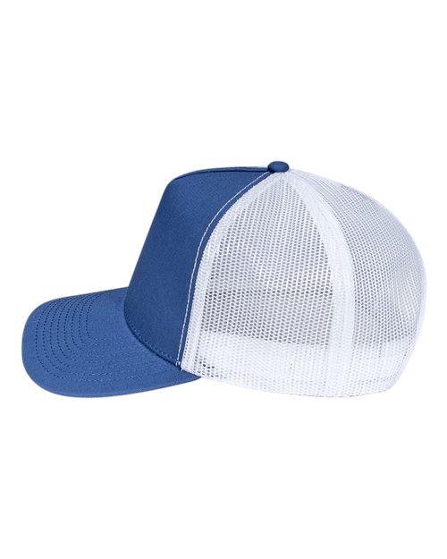 Pukka 6101M Charter Six-Panel Cap - Royal/ White - side