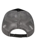 Pukka 5000M Rudder Five-Panel Cap - Black/ Charcoal - back