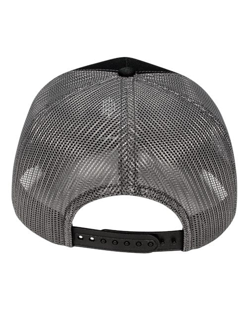 Pukka 5000M Rudder Five-Panel Cap - Black/ Charcoal - back