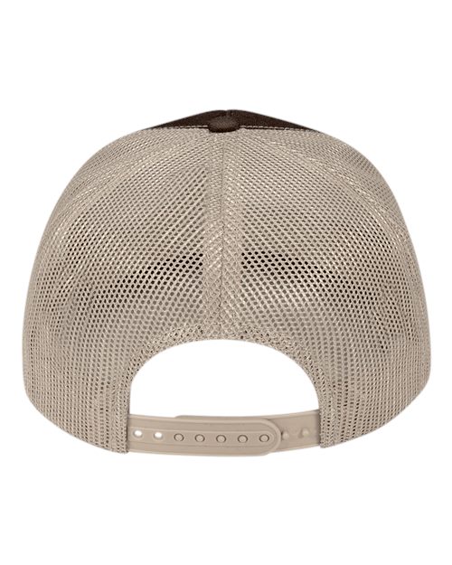 Pukka 5000M Rudder Five-Panel Cap - Brown/ Khaki - back