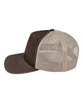 Pukka 5000M Rudder Five-Panel Cap - Brown/ Khaki - side