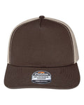 Pukka 5000M Rudder Five-Panel Cap - Brown/ Khaki - front