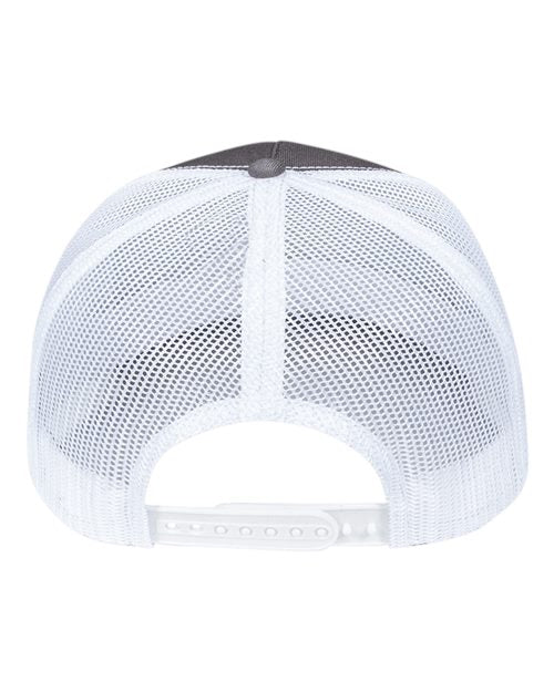 Pukka 5000M Rudder Five-Panel Cap - Charcoal/ White - back
