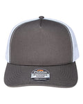 Pukka 5000M Rudder Five-Panel Cap - Charcoal/ White - front