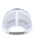 Pukka 5000M Rudder Five-Panel Cap - Grey Heather/ White - back