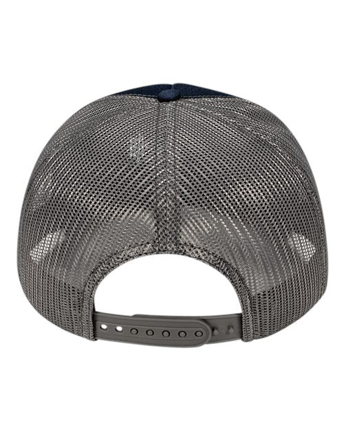 Pukka 5000M Rudder Five-Panel Cap - Navy/ Charcoal - back