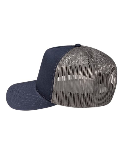 Pukka 5000M Rudder Five-Panel Cap - Navy/ Charcoal - side