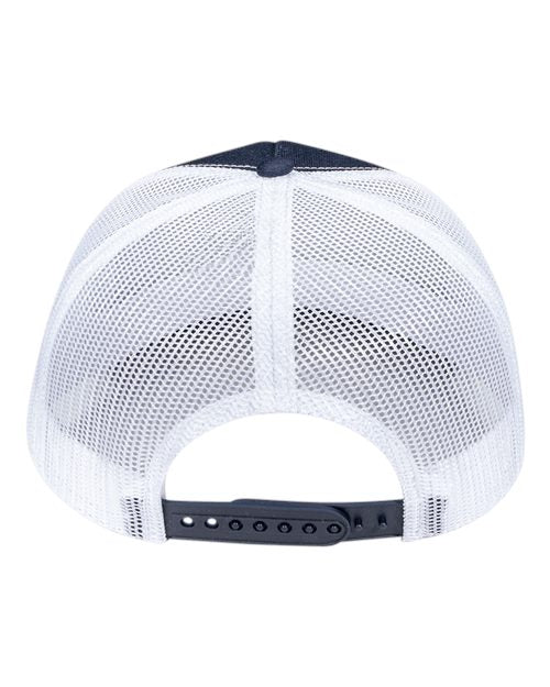 Pukka 5000M Rudder Five-Panel Cap - Navy/ White - back