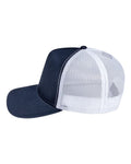 Pukka 5000M Rudder Five-Panel Cap - Navy/ White - side