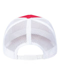 Pukka 5000M Rudder Five-Panel Cap - Red/ White - back