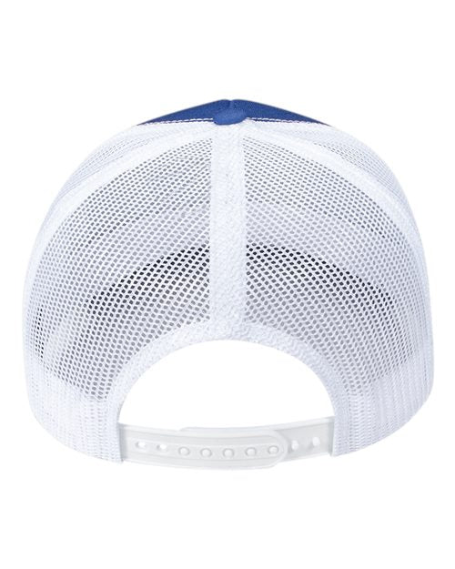 Pukka 5000M Rudder Five-Panel Cap - Royal/ White - back