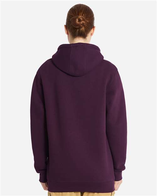 Lane Seven LS19001 Unisex Heavyweight Hoodie Sweatshirt - Plum - model back