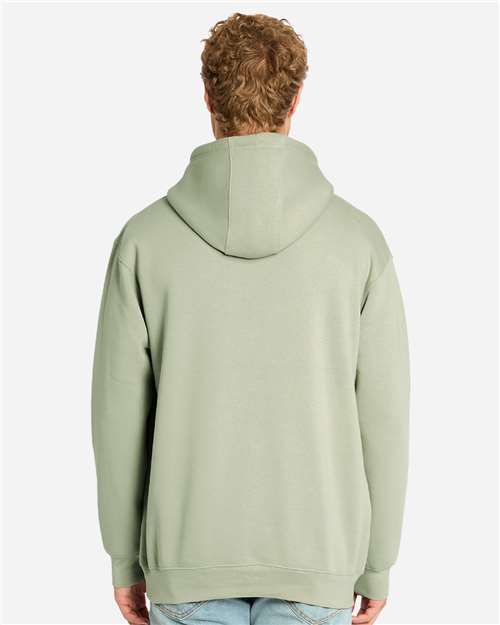 Lane Seven LS19001 Unisex Heavyweight Hoodie Sweatshirt - Matcha - model back