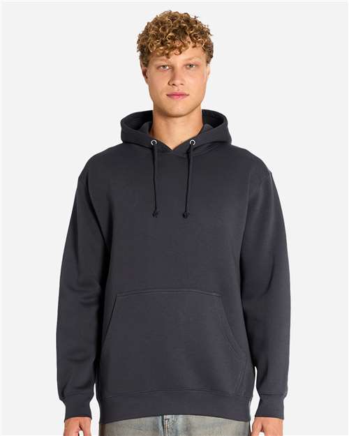 Lane Seven LS19001 Unisex Heavyweight Hoodie Sweatshirt - Smoke - model front