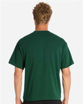 Lane Seven LS16005 Unisex Urban Heavyweight Tee - Forest Green - model back
