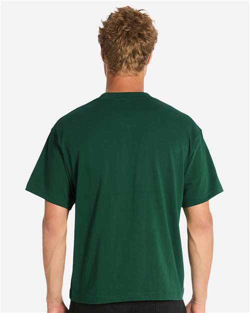 Lane Seven LS16005 Unisex Urban Heavyweight Tee - Forest Green - model back