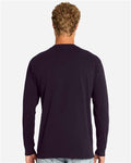 Lane Seven LS15009 Unisex Heavyweight Long Sleeve Tee - Plum - model back