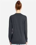 Lane Seven LS15009 Unisex Heavyweight Long Sleeve Tee - Smoke - model back