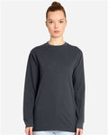 Lane Seven LS15009 Unisex Heavyweight Long Sleeve Tee - Smoke - model front
