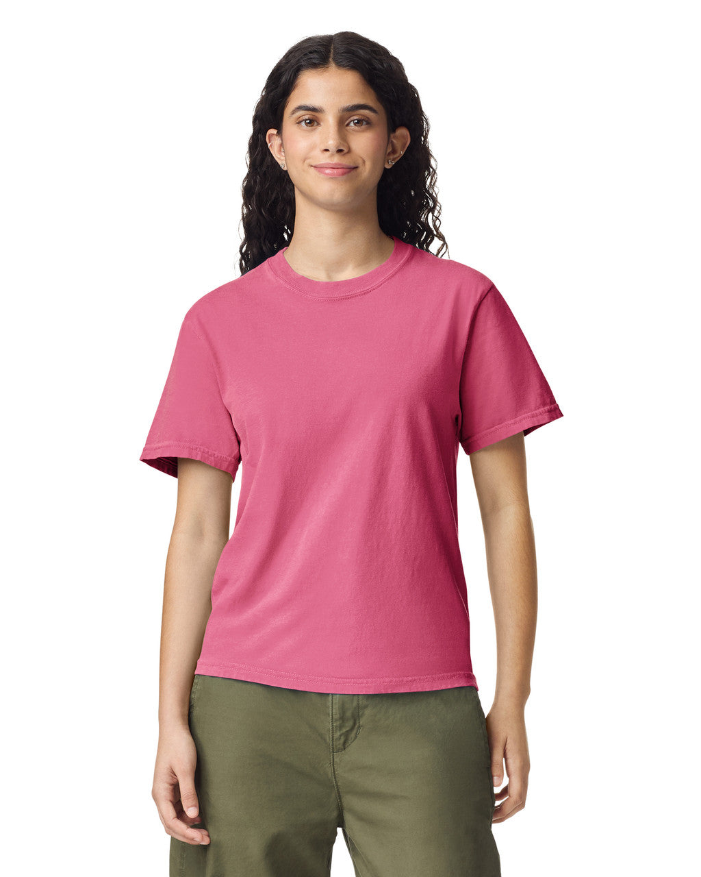 Comfort Colors C1717 Garment-Dyed Heavyweight T-Shirt - Crunchberry - model front