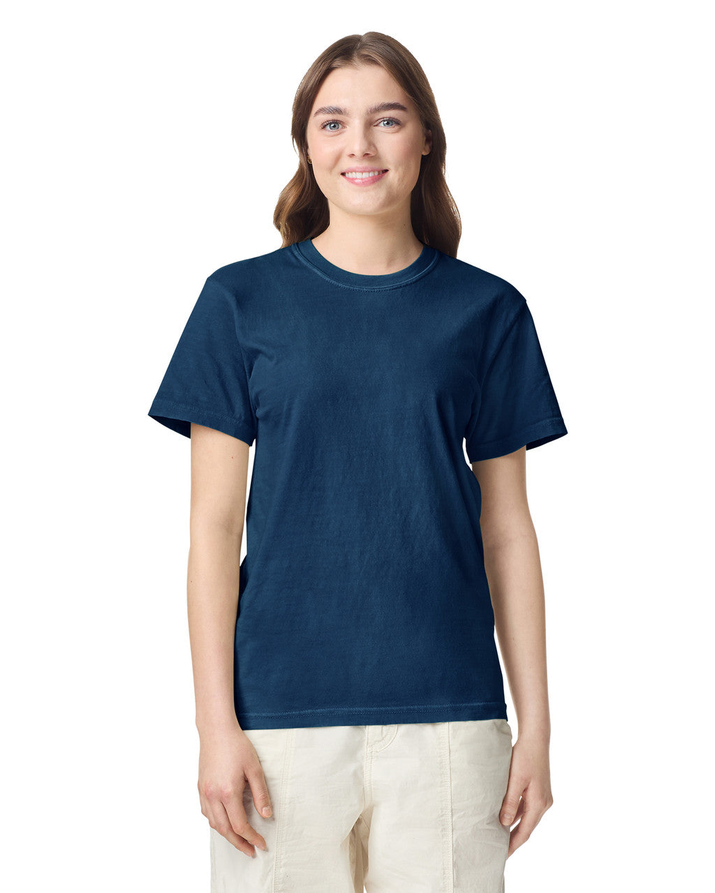 Comfort Colors C1717 Garment-Dyed Heavyweight T-Shirt - Navy - model front