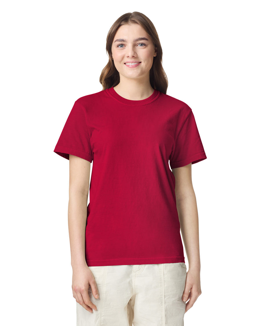 Comfort Colors C1717 Garment-Dyed Heavyweight T-Shirt - Red - model front