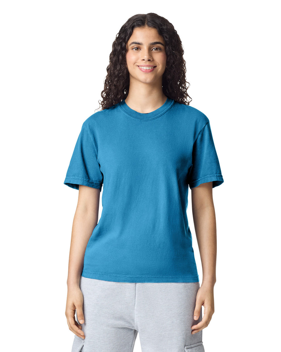 Comfort Colors C1717 Garment-Dyed Heavyweight T-Shirt - Sapphire - model front