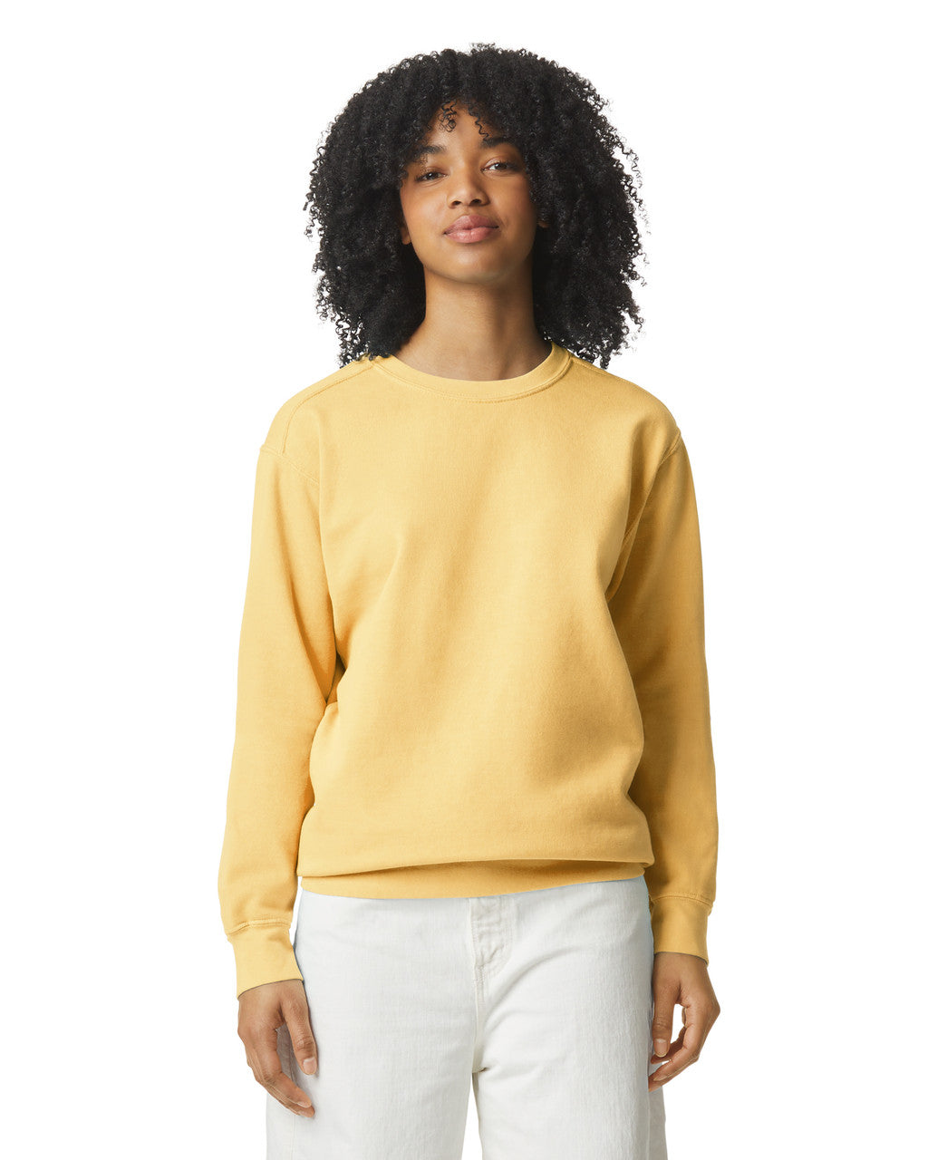 Comfort Colors 1566 Crewneck - Butter - model front