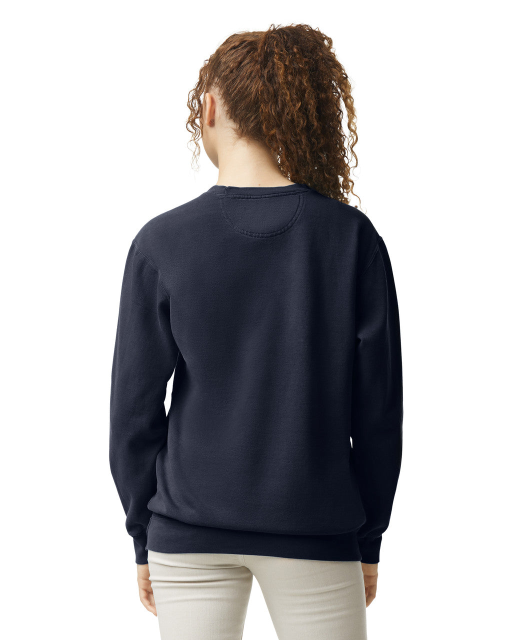 Comfort Colors 1566 Crewneck - True Navy - model back