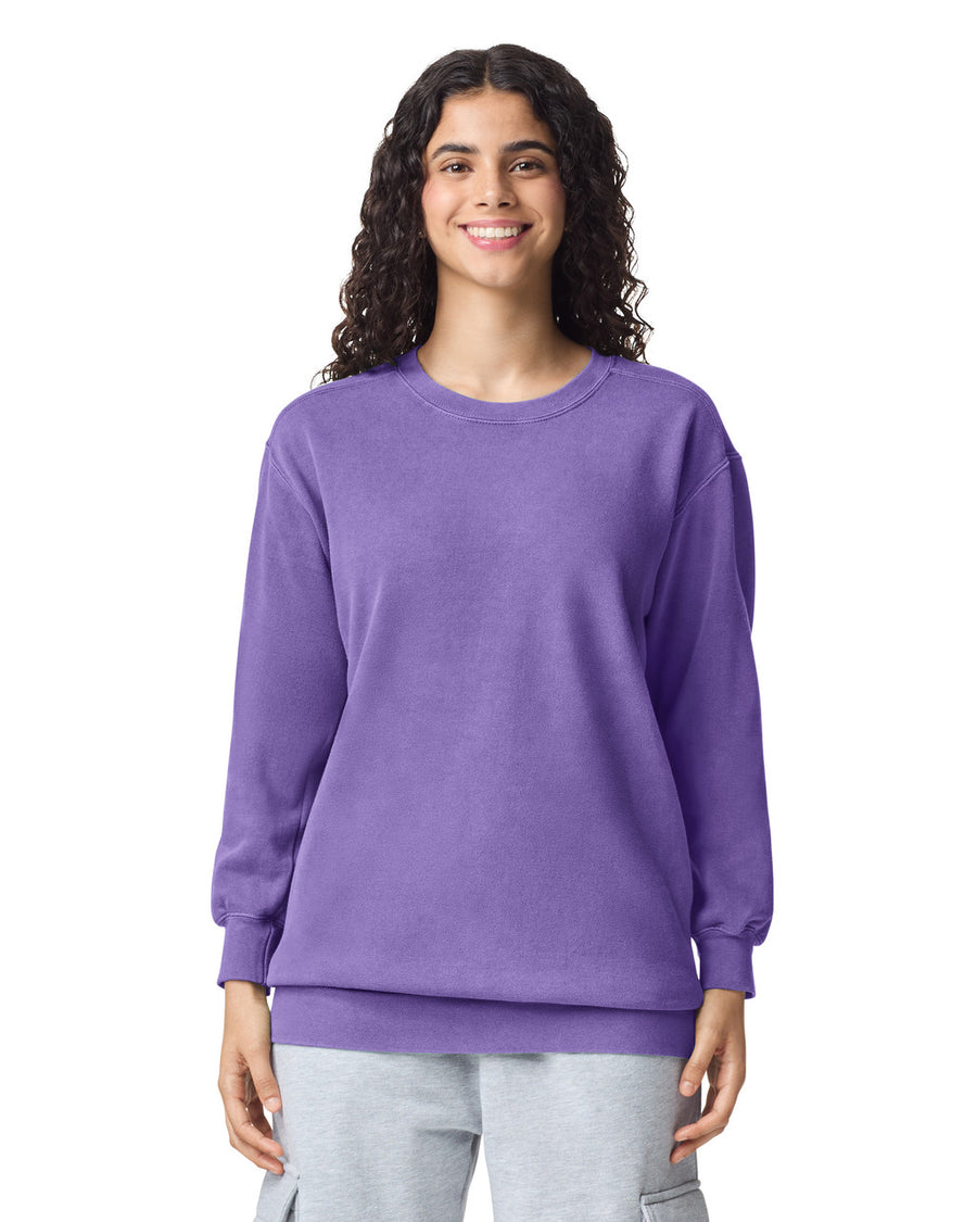 Comfort Colors 1566 Crewneck - Violet - model front