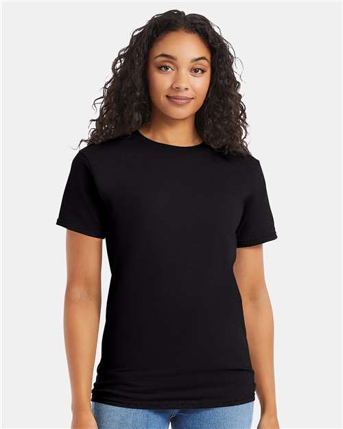 Hanes 5280 Essential-T T-Shirt - Black - model front