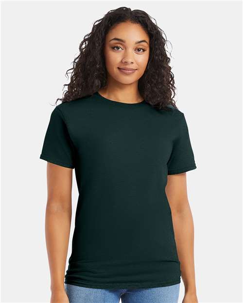 Hanes 5280 Essential-T T-Shirt - Deep Forest - model front