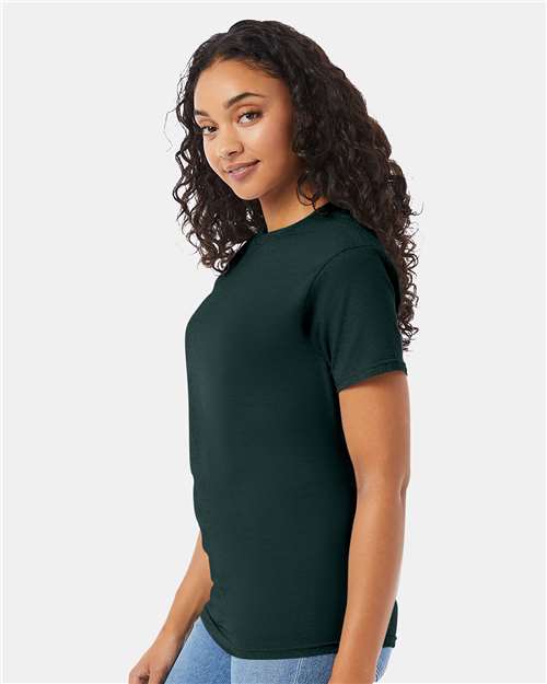 Hanes 5280 Essential-T T-Shirt - Deep Forest - model side
