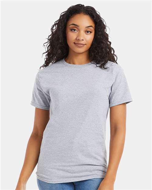 Hanes 5280 Essential-T T-Shirt - Light Steel - model front